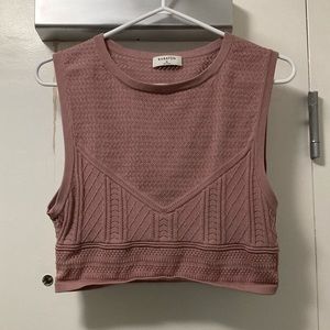 Dusty Pink Babaton Crop Top